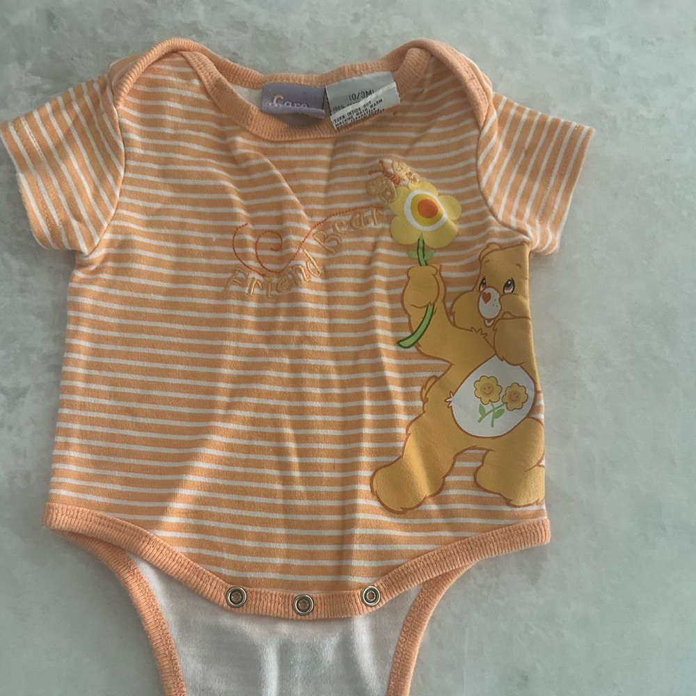 Vintage care bear onesie size 0/3 months